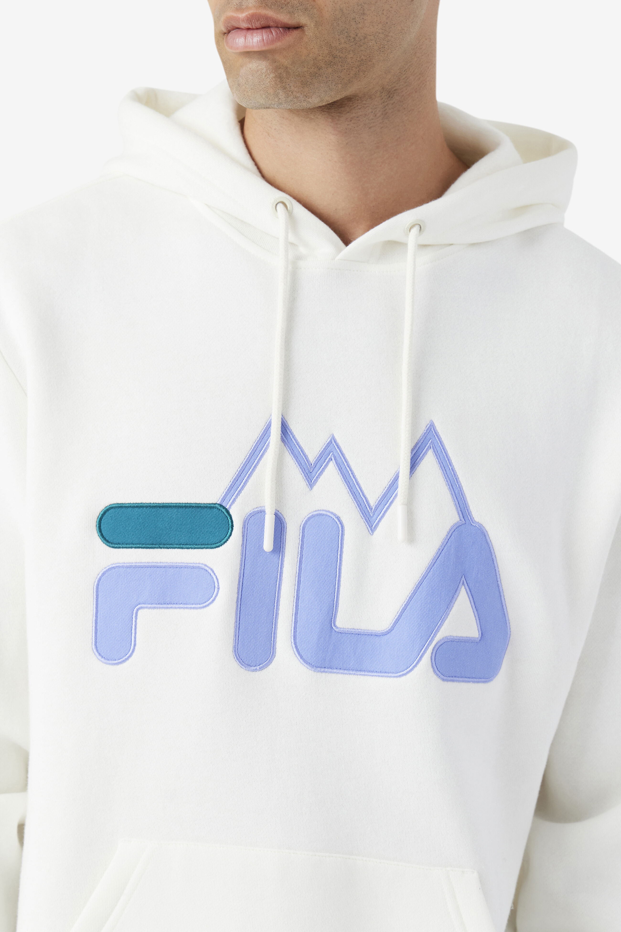 Baby blue fila hoodie clearance