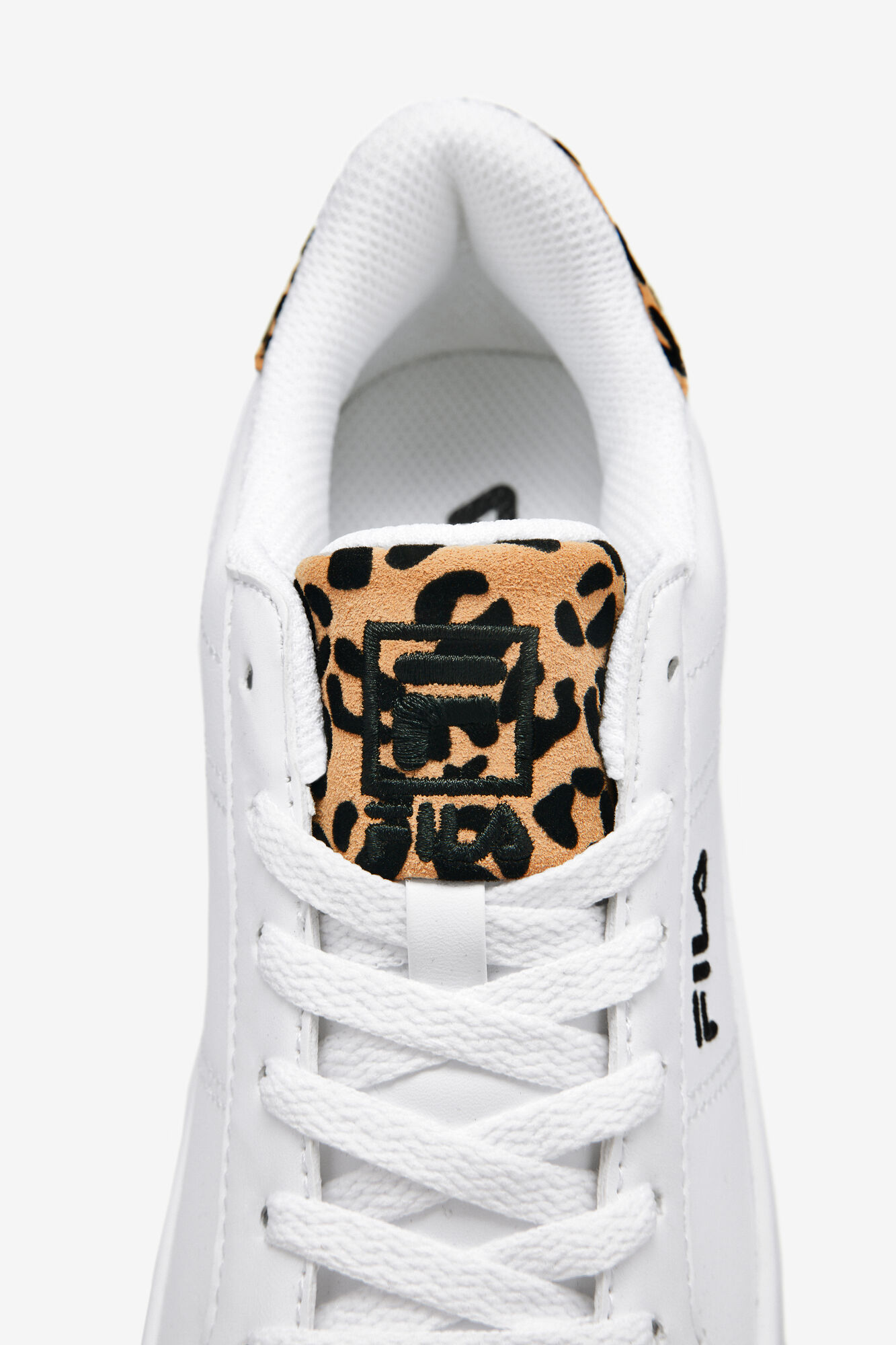 leopard print fila trainers