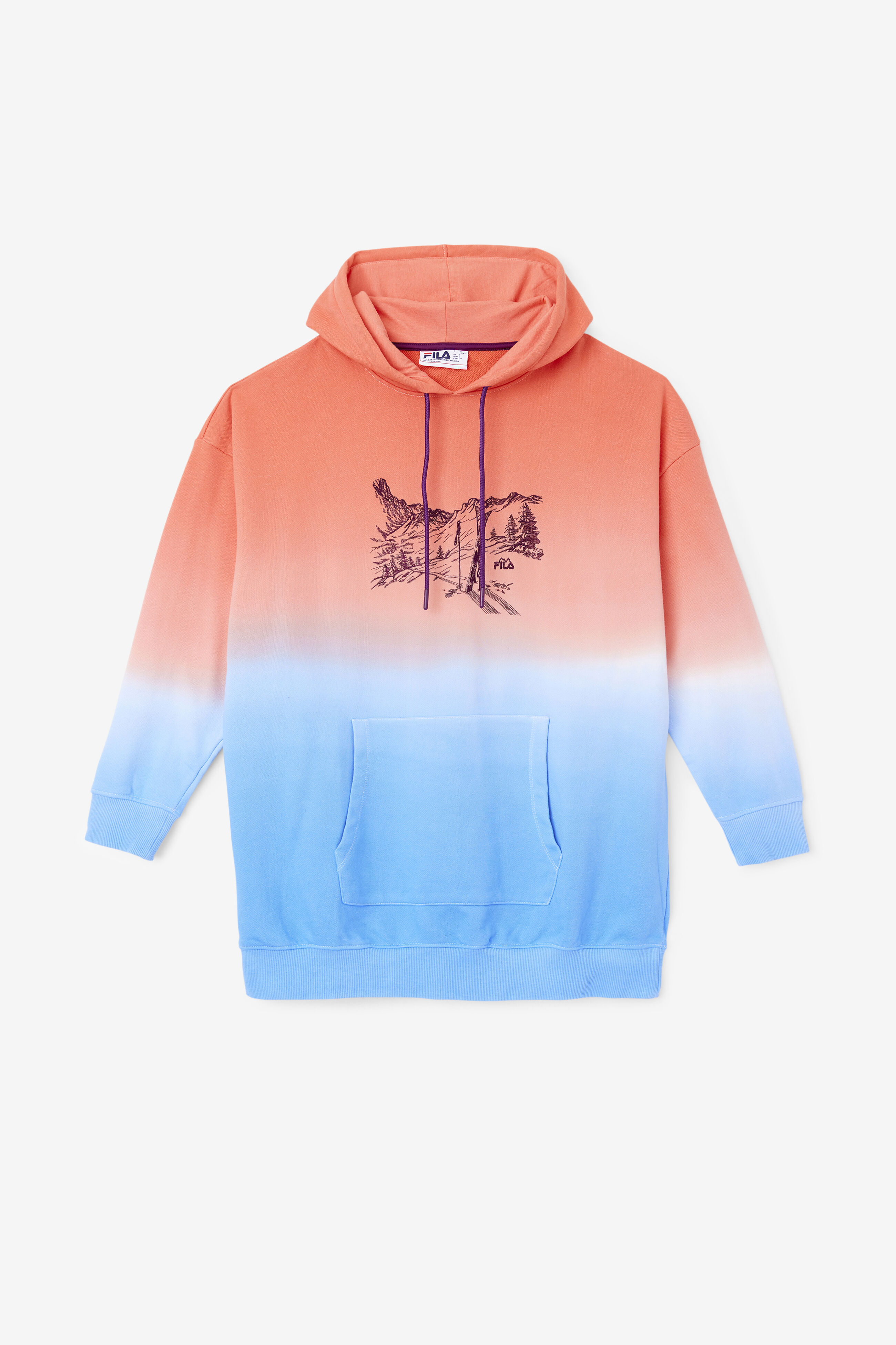 Fila tie deals dye hoodie