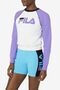 RICCARDA BLOCK SWEATSHIRT/WHT/PRHB/BLK/Large