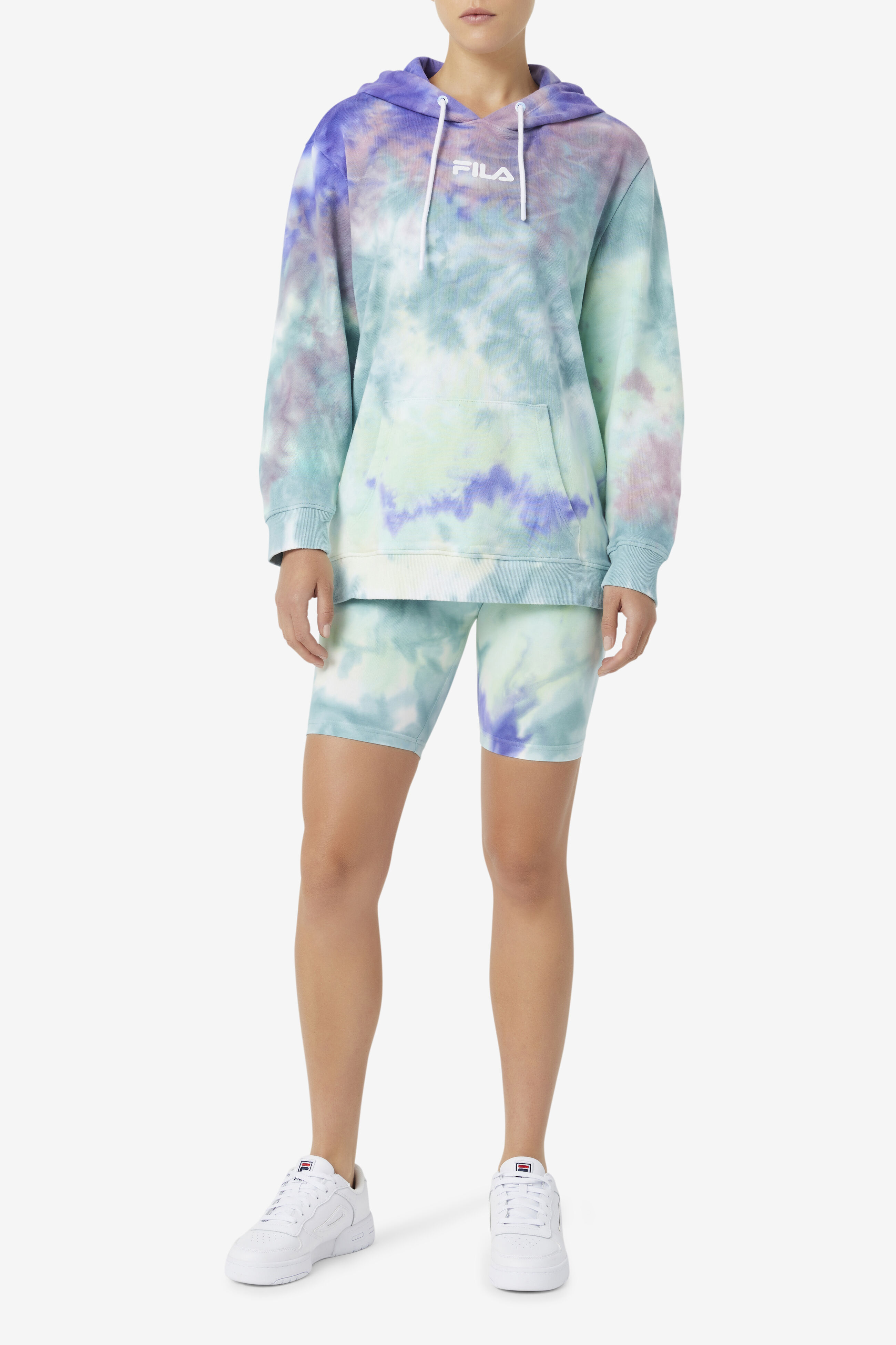 Fila tie cheap dye hoodie