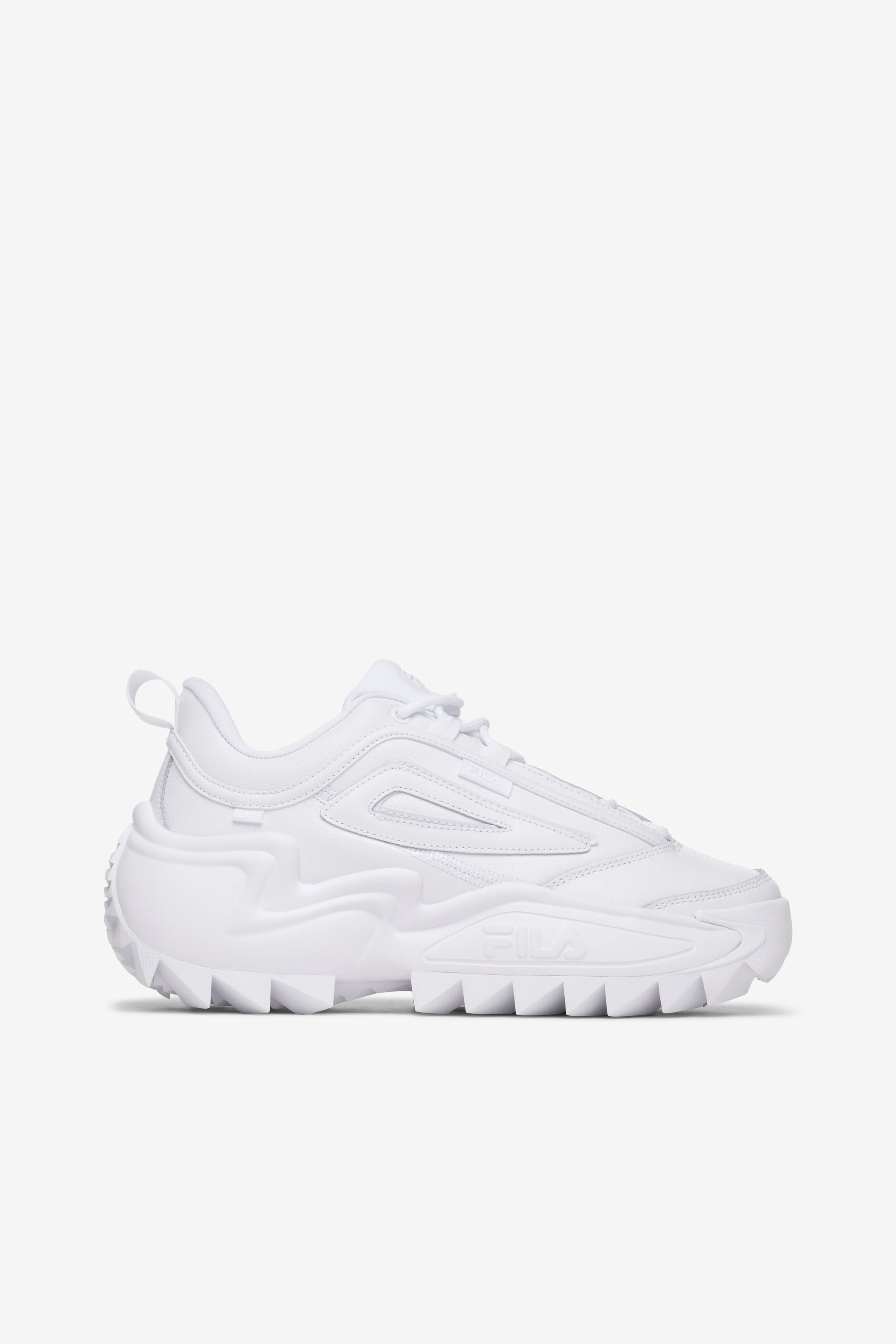 Fila white platform sneakers clearance