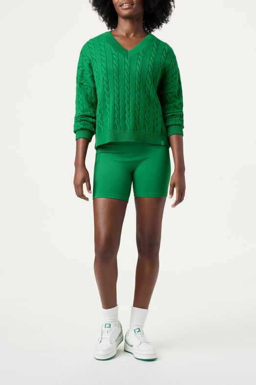 BASELINE CHNKY V-NECK SWEATER
