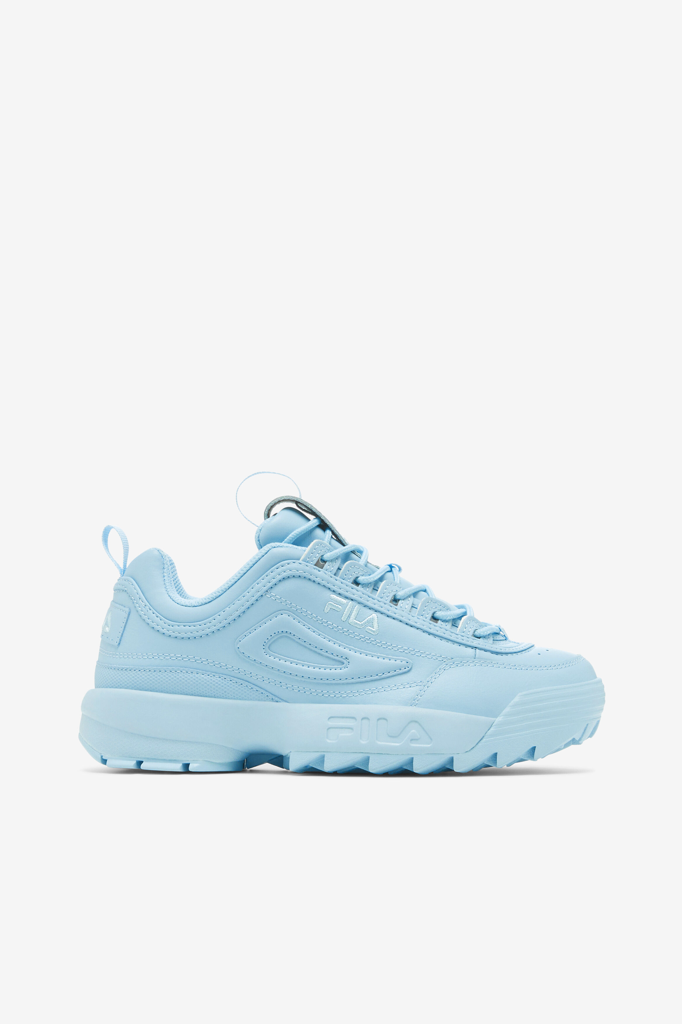 Baby blue fila cheap trainers