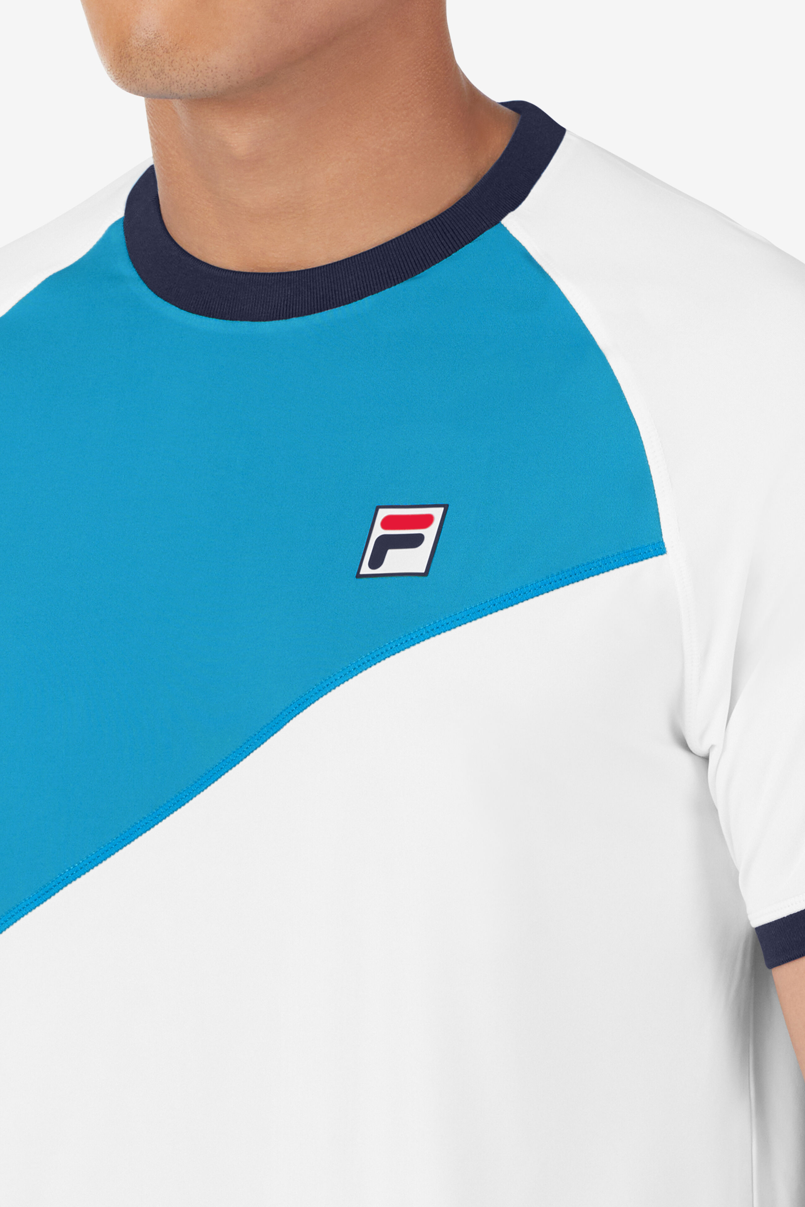 Fila t shirt dress with shop zip front in color block