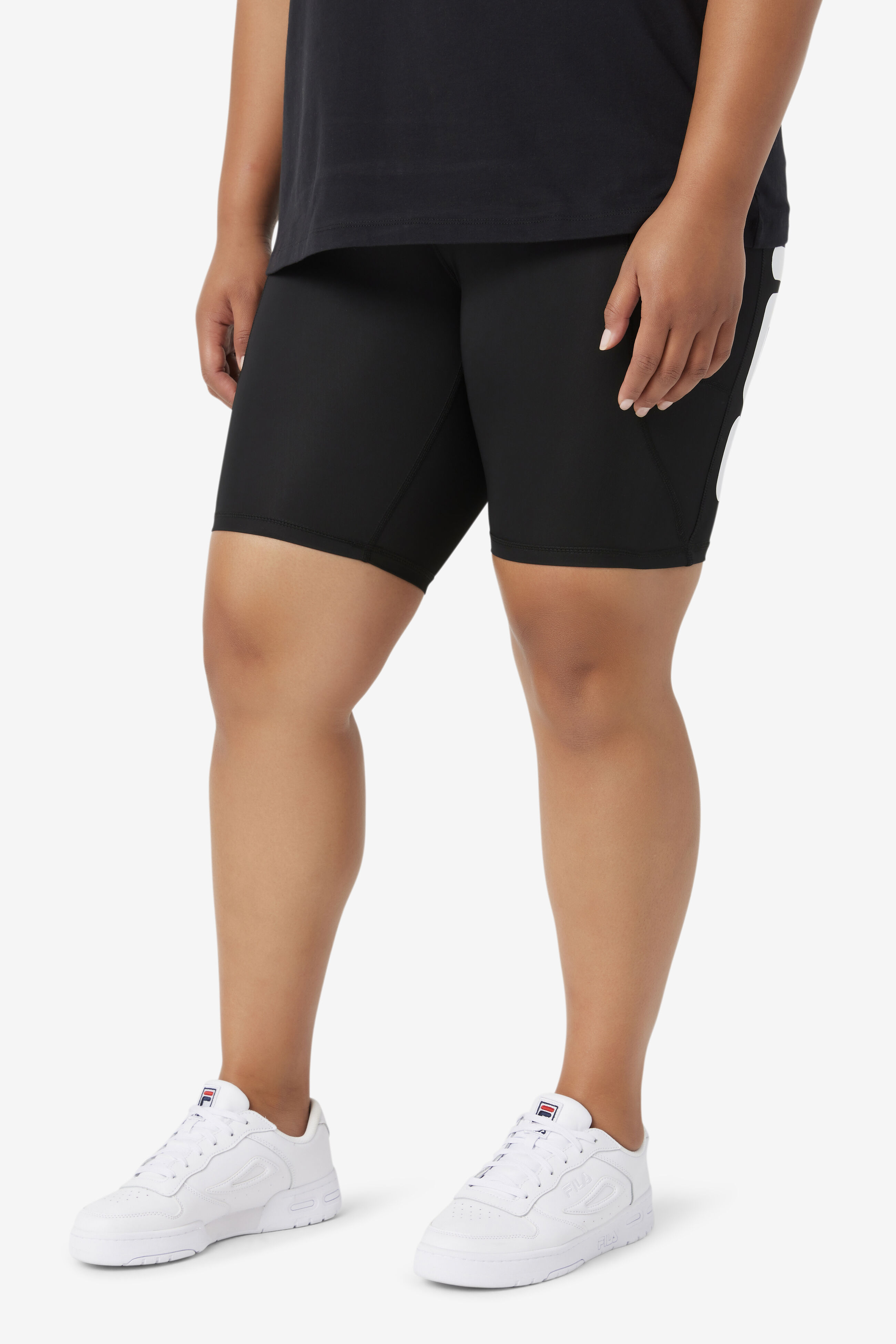 Girl Boss Plus Size Bike Short With Side Pockets Fila