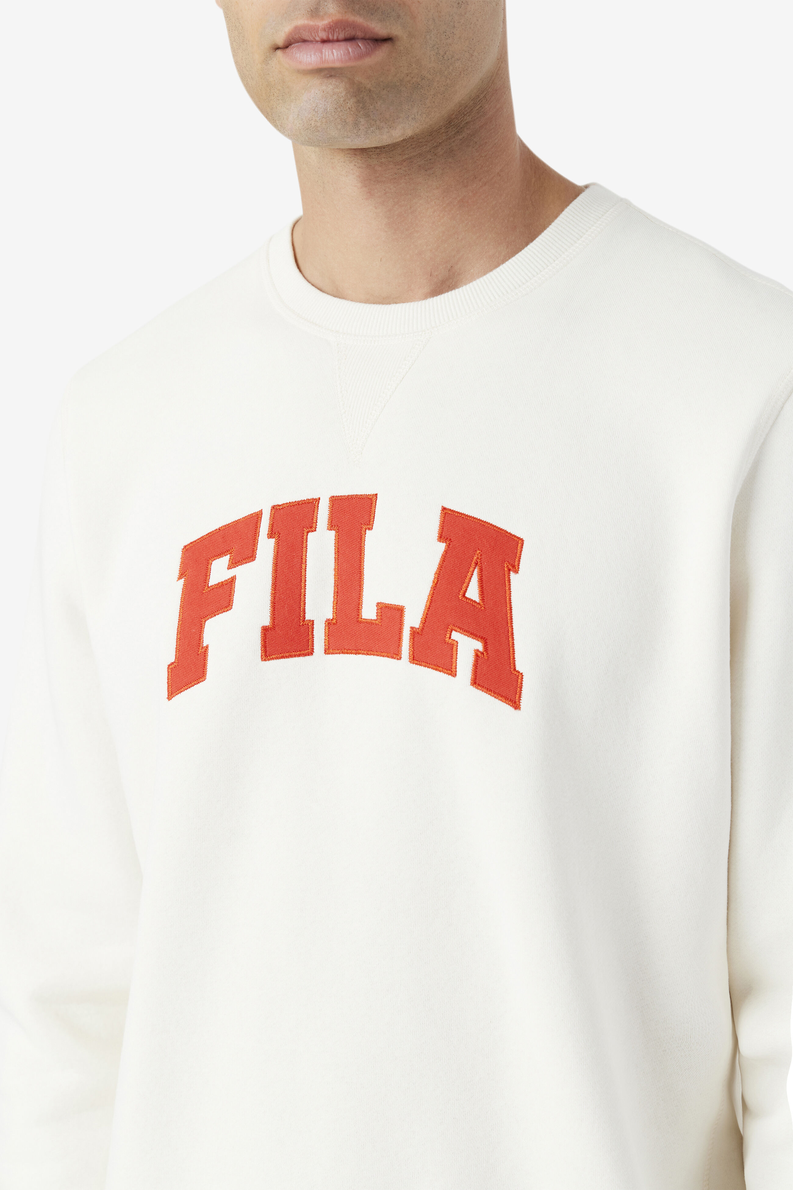 White shop fila crewneck