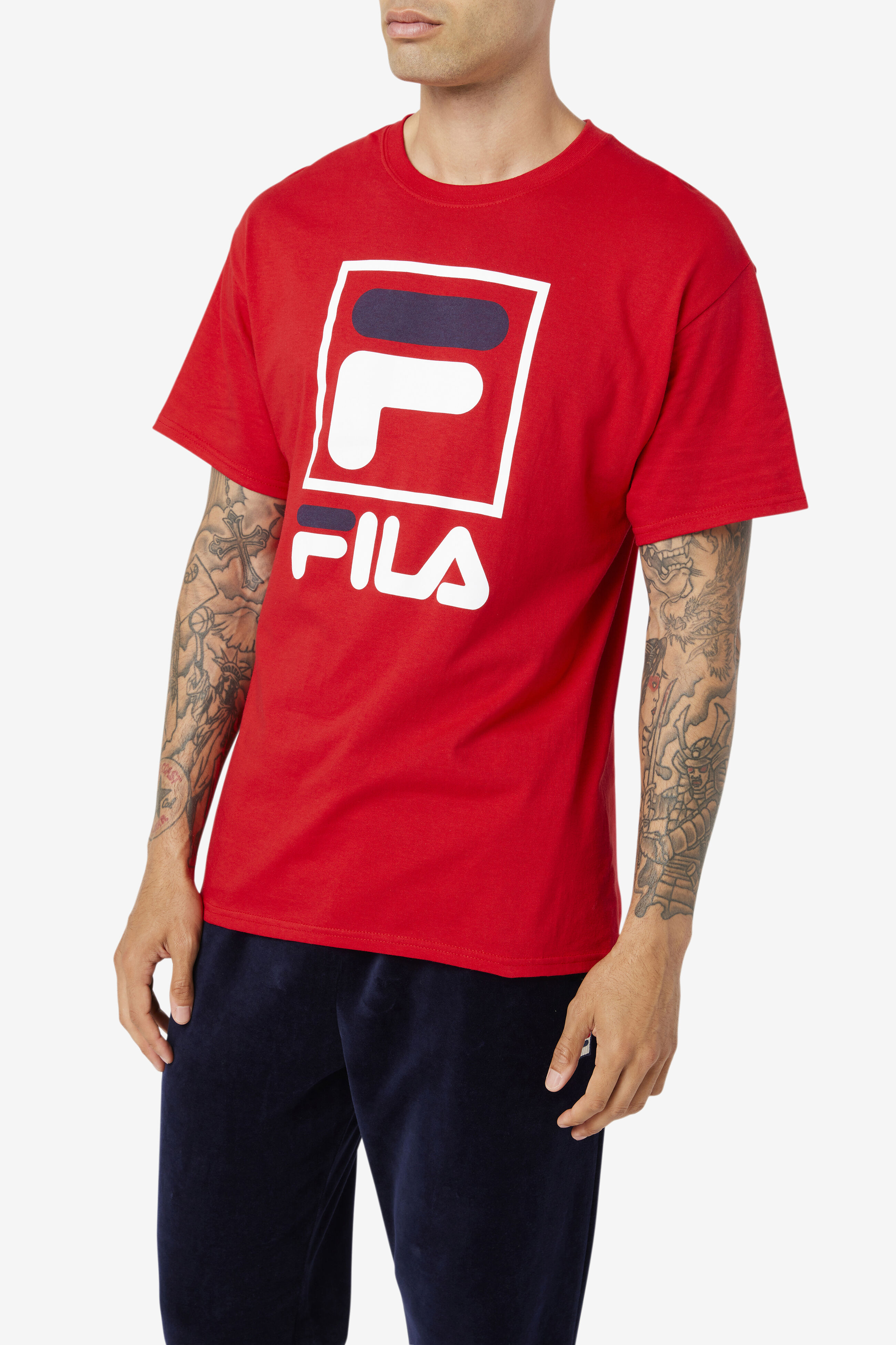 Fila stacked t shirt sale