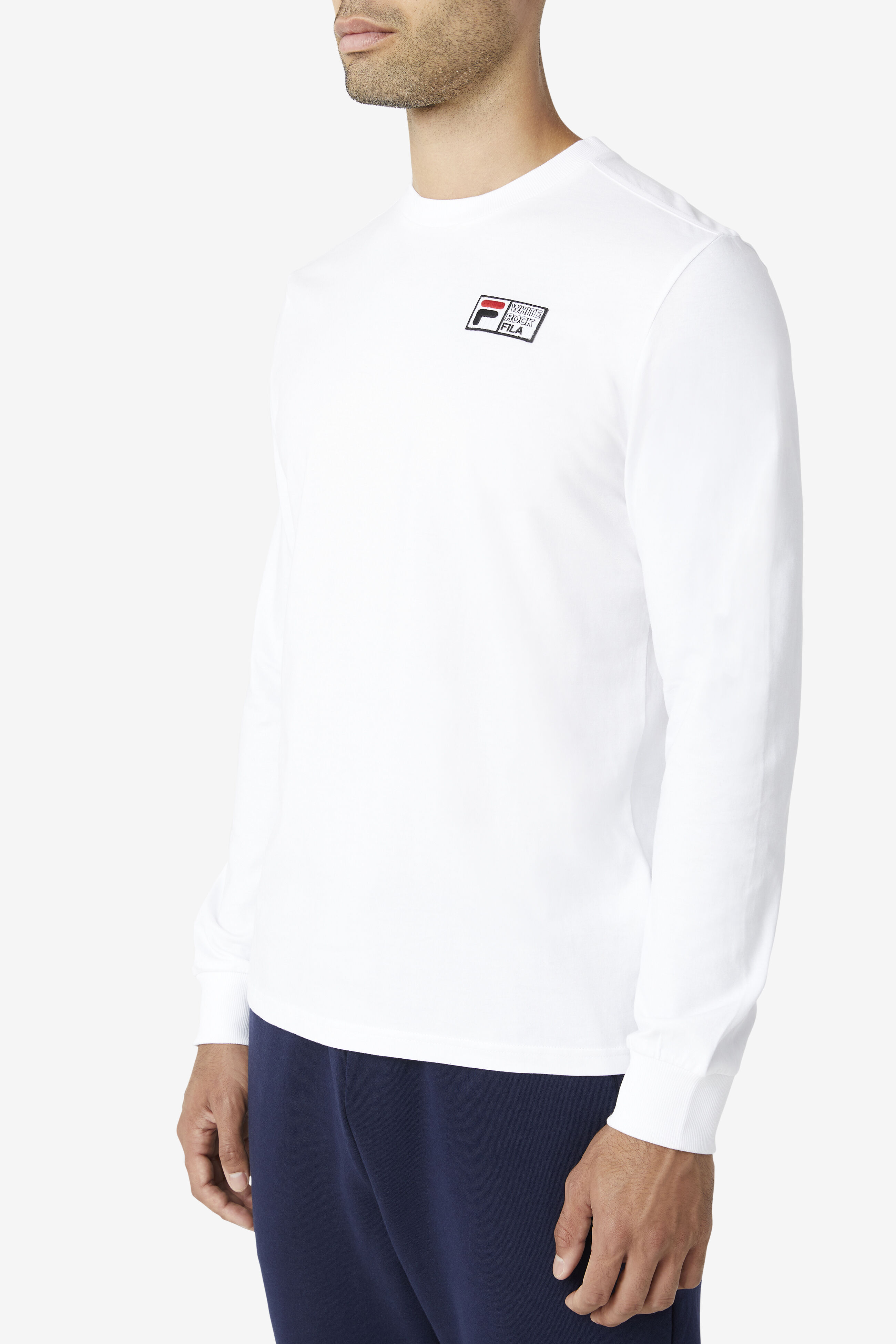 White long sleeve fila hot sale top
