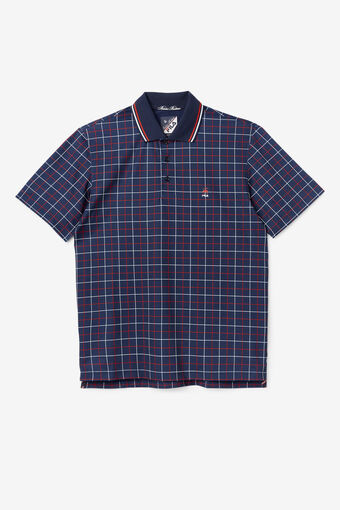 WINDOWPANE POLO SHIRT