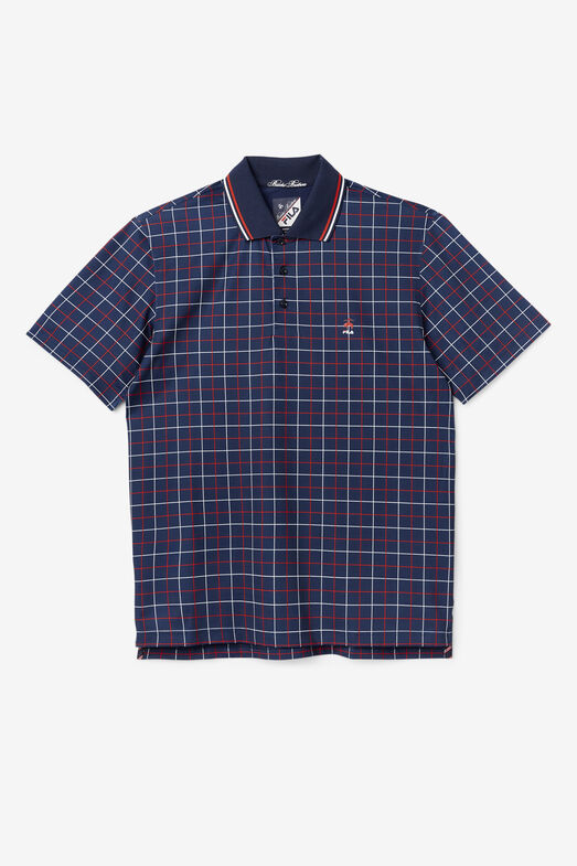 WINDOWPANE POLO SHIRT