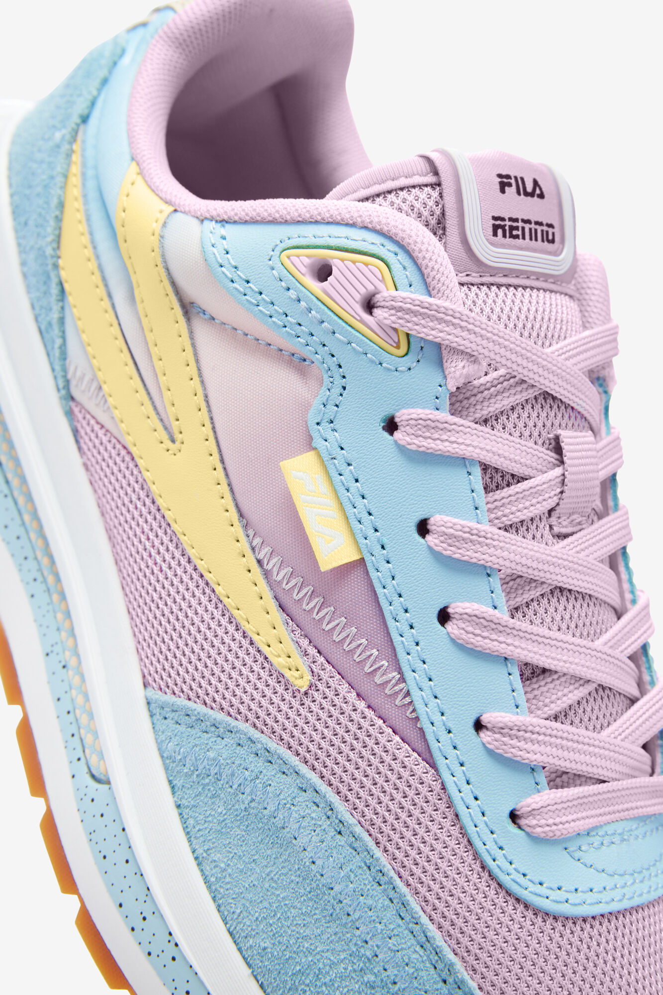 Renno Women's Pink and Blue Sneakers FILA