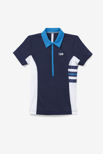110 YEAR SHORT SLEEVE POLO/NAVY/WHT/MARN/Extra Small