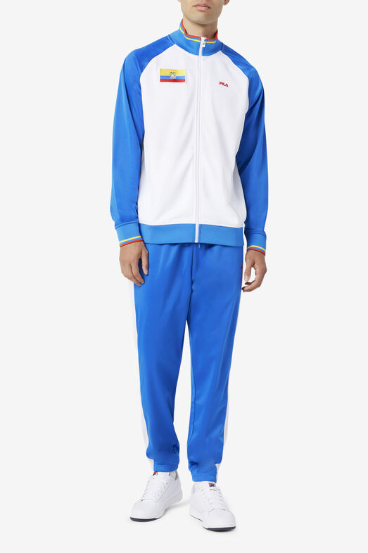 ECUADOR TRACK PANT/PBLU/WHT/FRED/Triple Extra Large