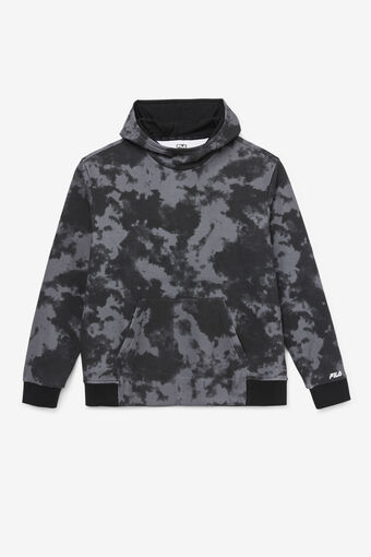 MARKITH TIE DYE HOODIE/BLACK/Large