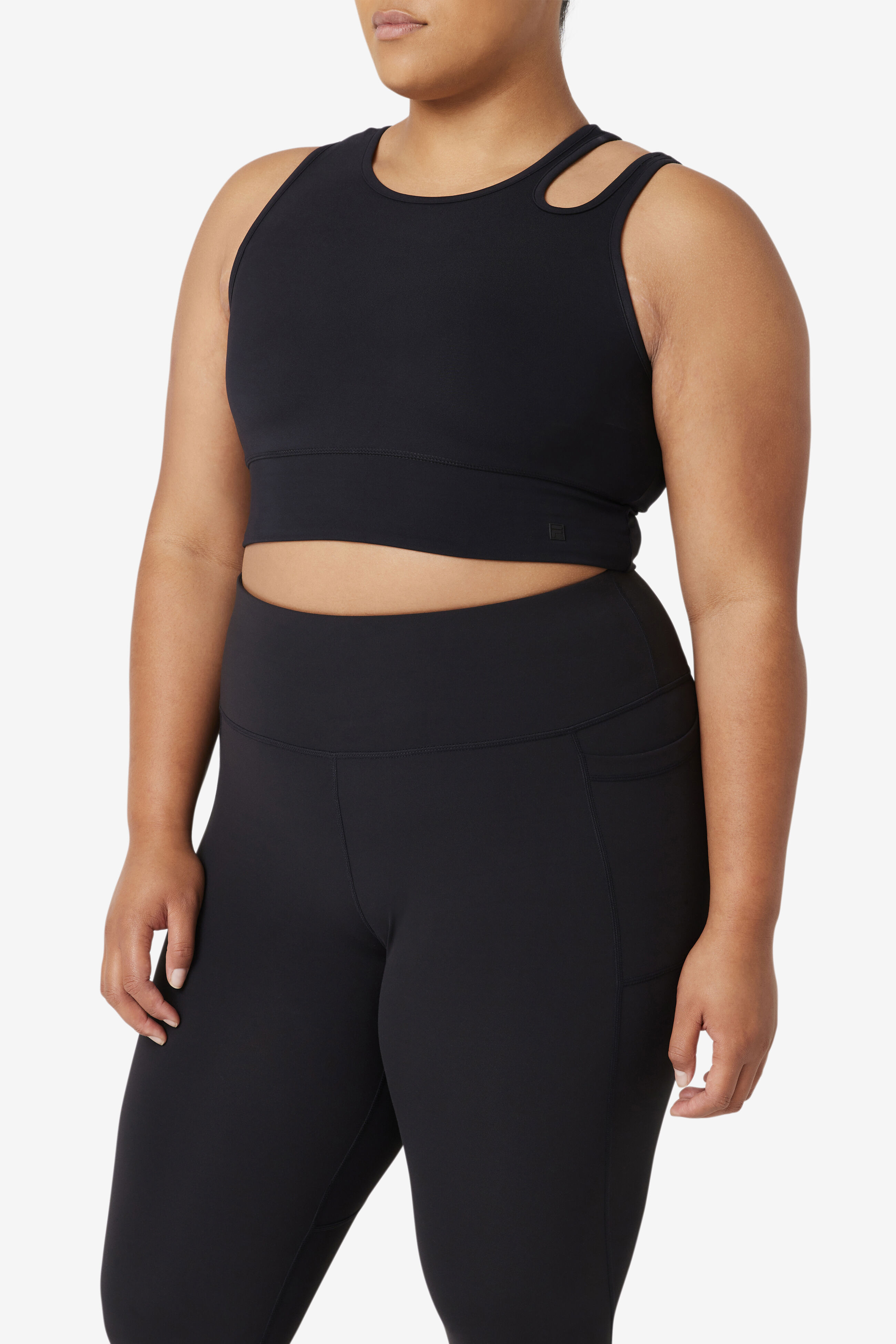 Plus size online fila crop top