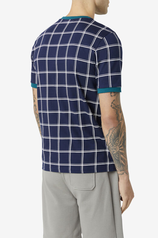 SLATE WINDOW PANE RINGER/PEAC/SHSPC/WHT/Large