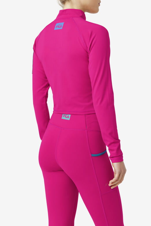 TEAGANNE PERFORMANCE HALF ZIP