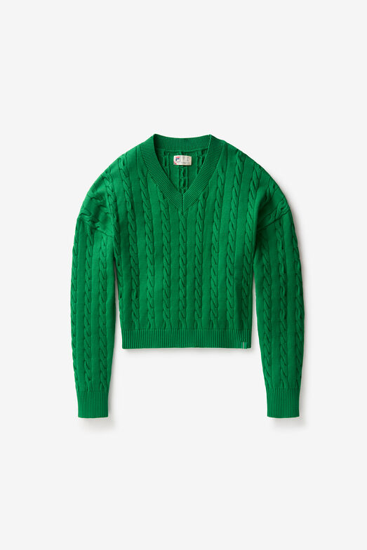 BASELINE CHNKY V-NECK SWEATER