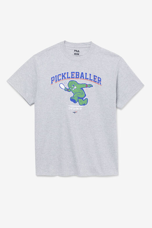 PICKLEBALLER TEE/GREYHTHR/Medium