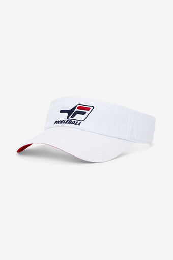 PICKLEBALL VISOR/WHT/CRED/1 Size