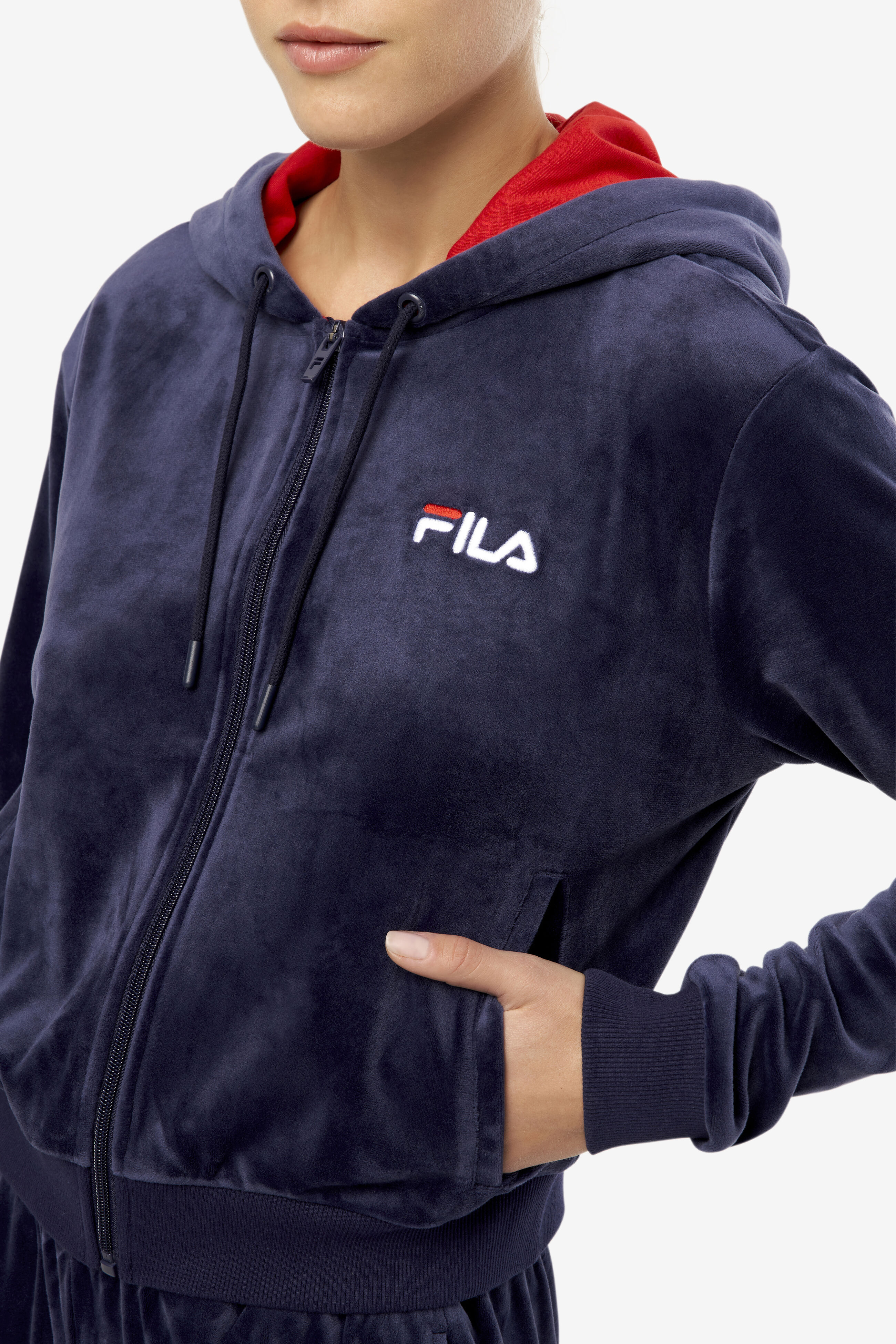 Fila velour outlet jacket womens