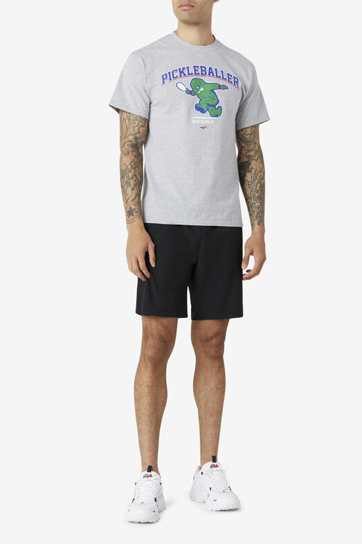 PICKLEBALLER TEE/GREYHTHR/Extra Small
