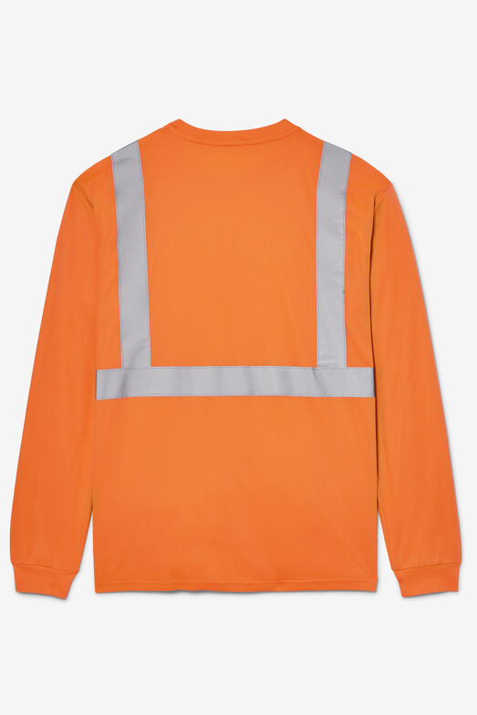 Brutal Rød salon High Visibility Class 2 Long Sleeve Work Shirt | Fila