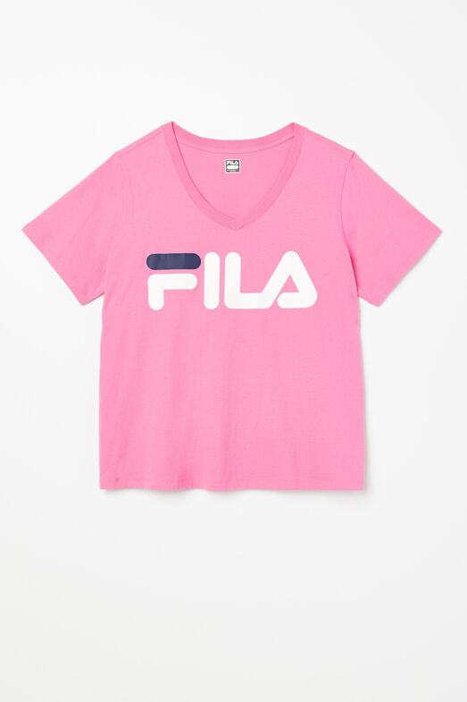 Classic Short Sleeve White Logo Tee | Fila