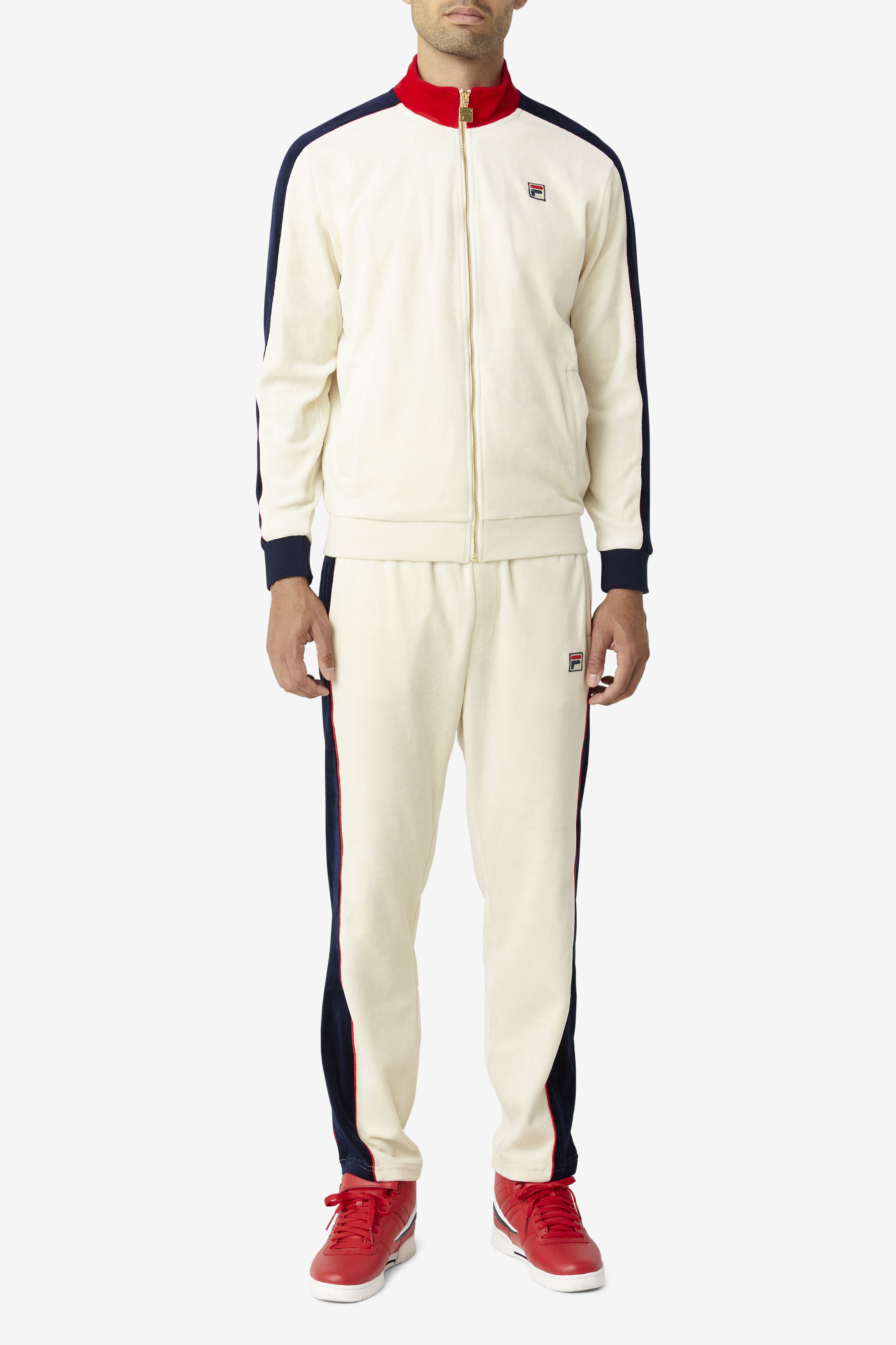 Cima Zip Up Velour Track Jacket Fila