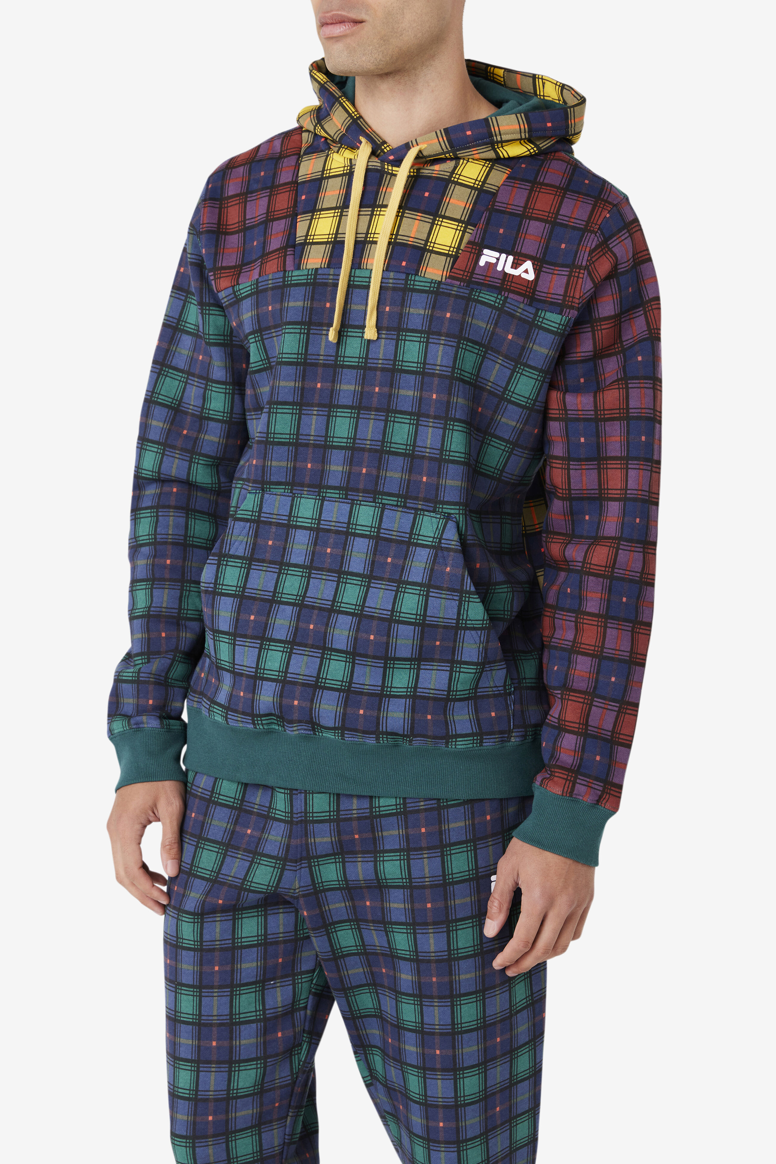Dorm Plaid Hoodie Sweatsuits Tracksuits Fila