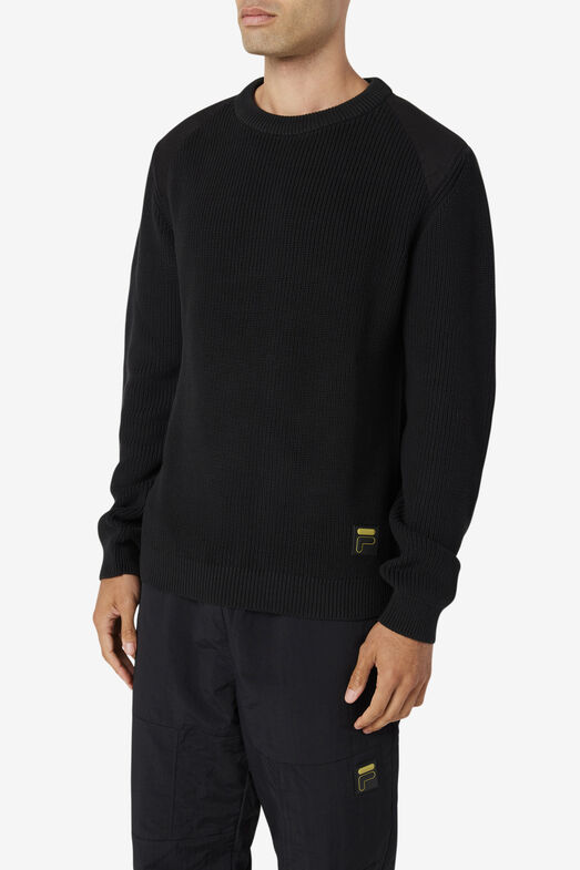 JORY FISHERMAN KNIT/BLACK/Extra large