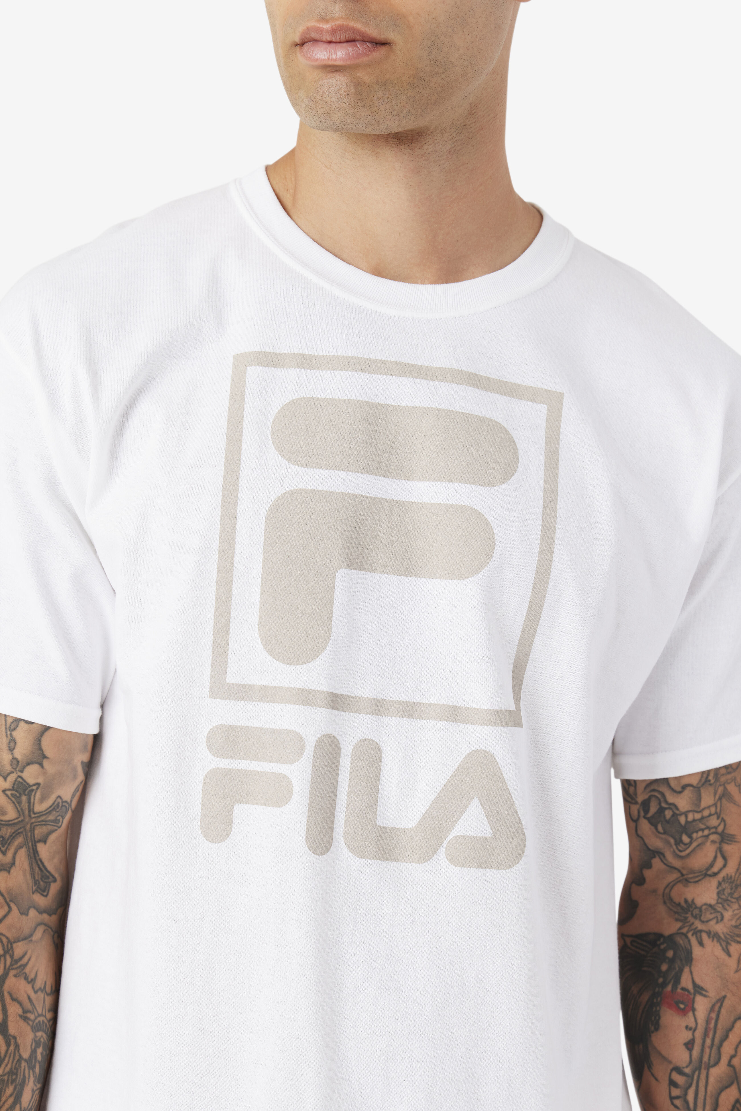 Fila stacked t shirt hot sale