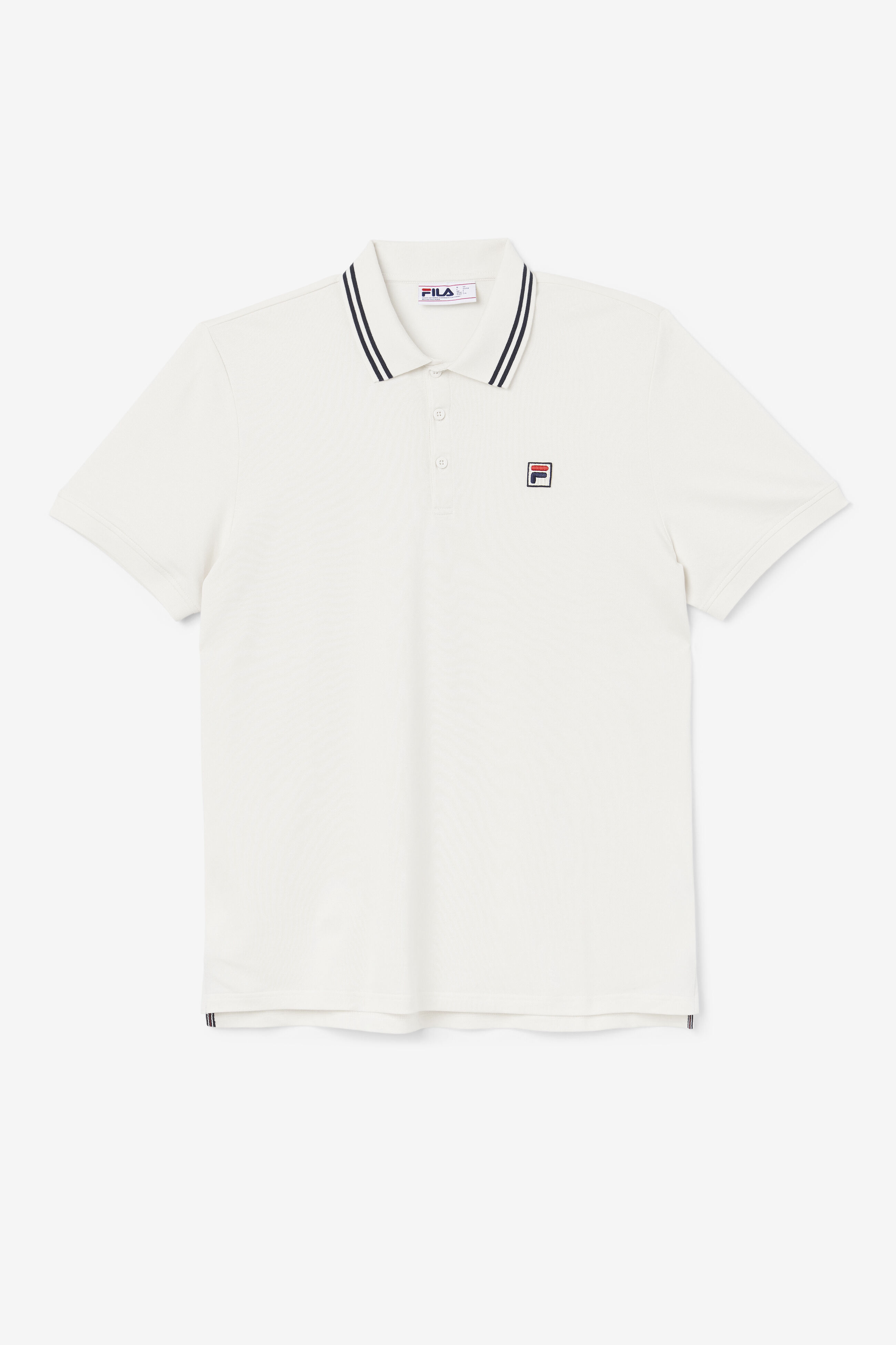 Fila white polo shirt store