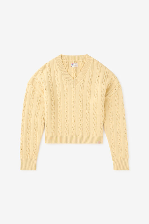 BASELINE CHNKY V-NECK SWEATER