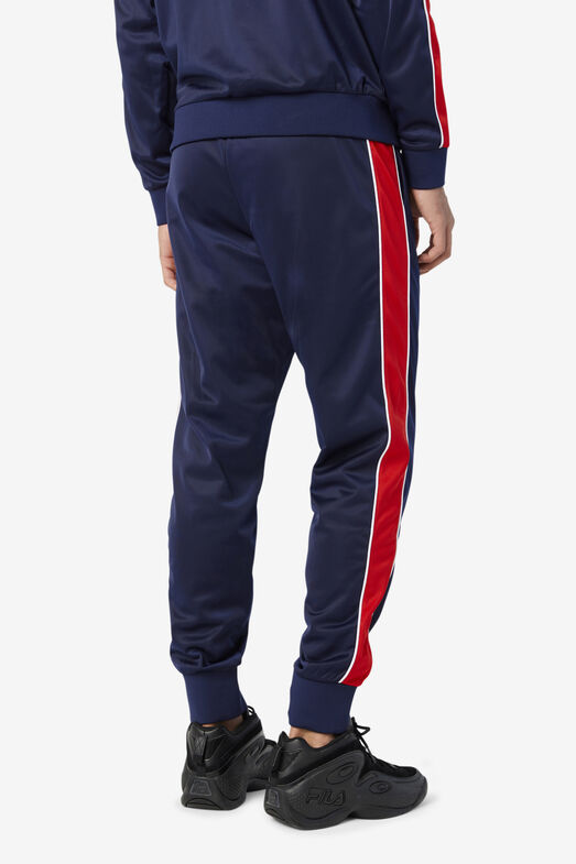 Men's FILA Logo Knit Sports Pants/Trousers/Joggers Navy Blue F51M128697FNV