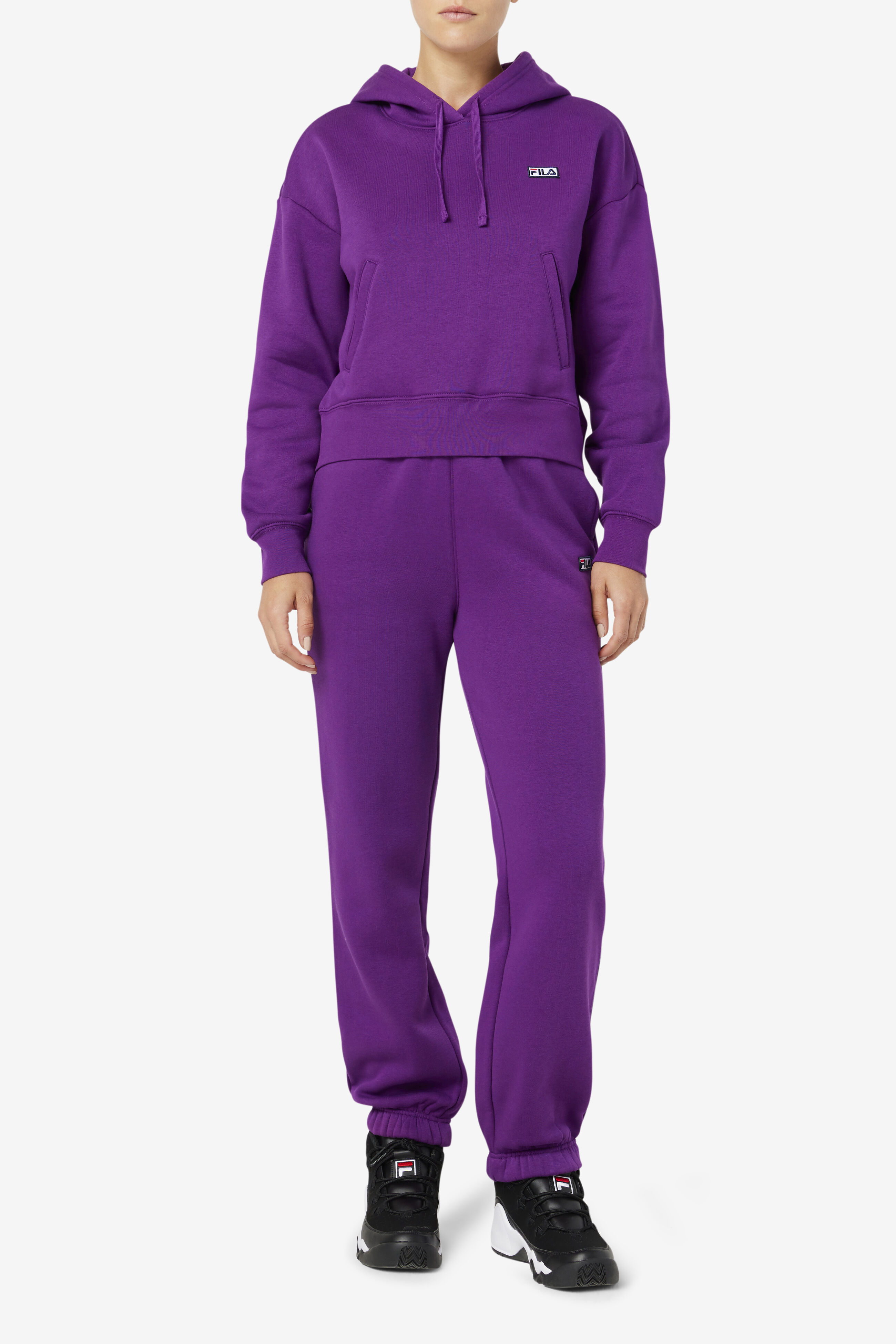 Fila hoodie womens sales purple