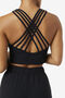 UPLIFT HIGH NECK SPORTS BRA/BLACK/Large