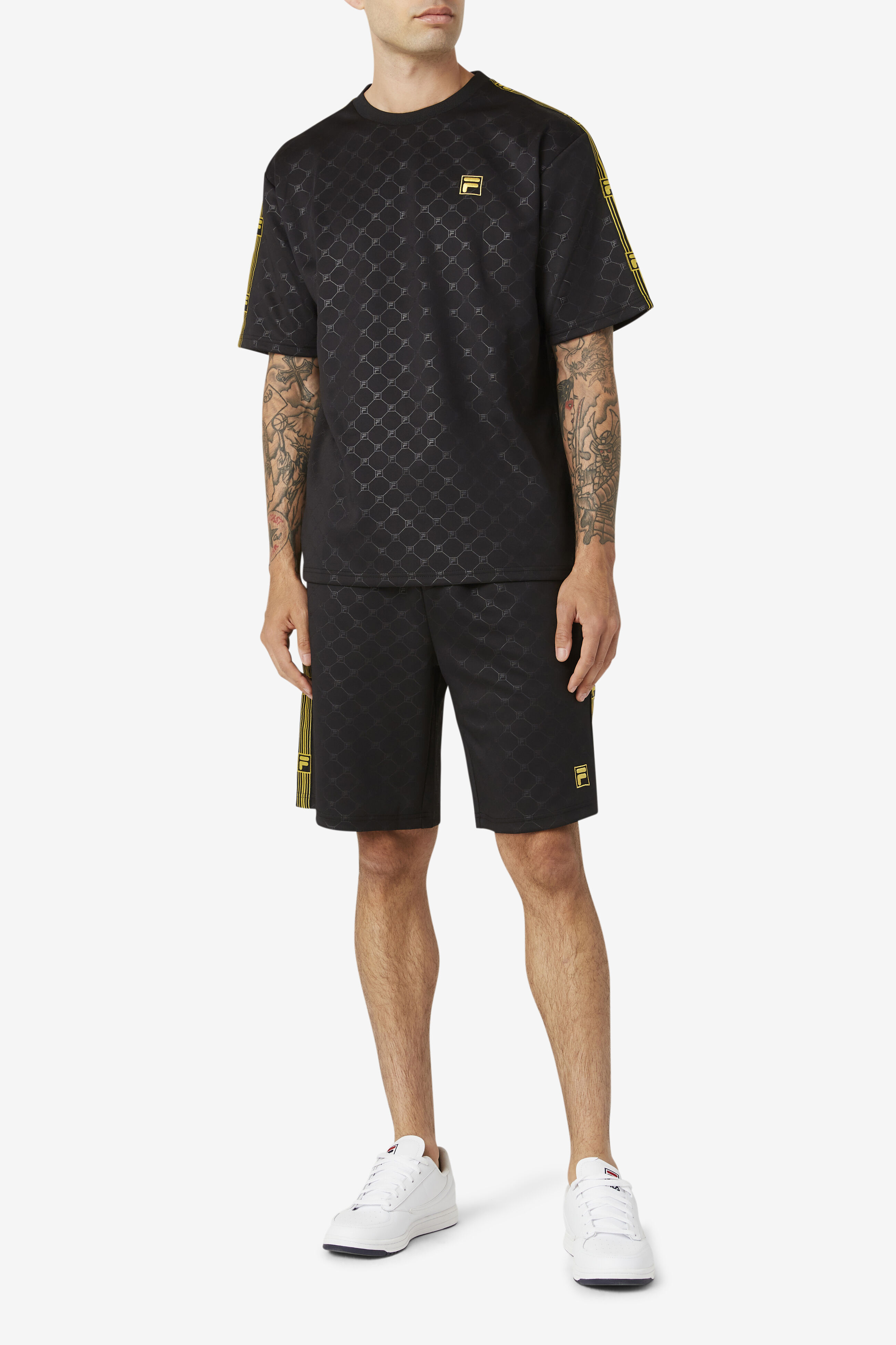 Fila shirt mens deals gold