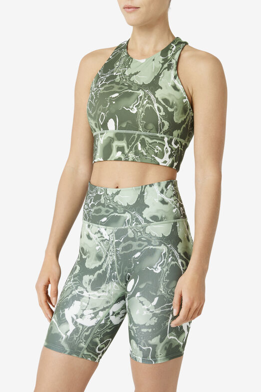 UPLIFT HIGH NECK SPORTS BRA/BASILMARBLE/Small