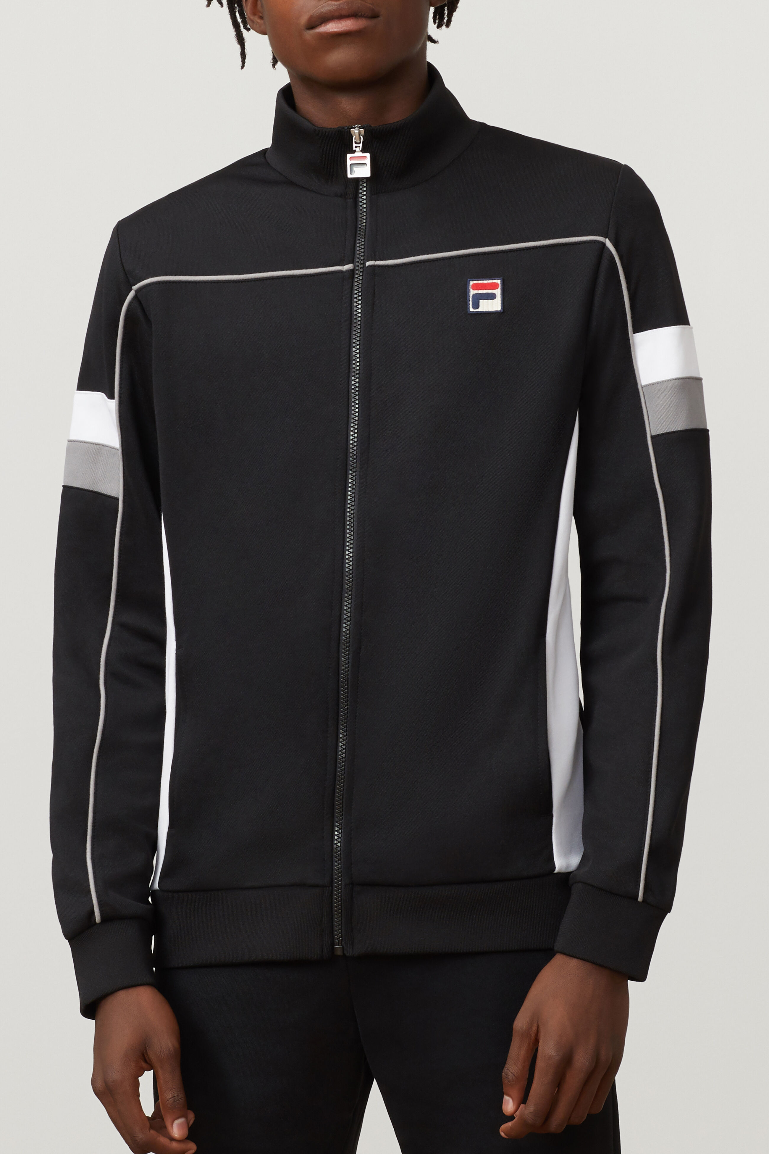 black fila track jacket
