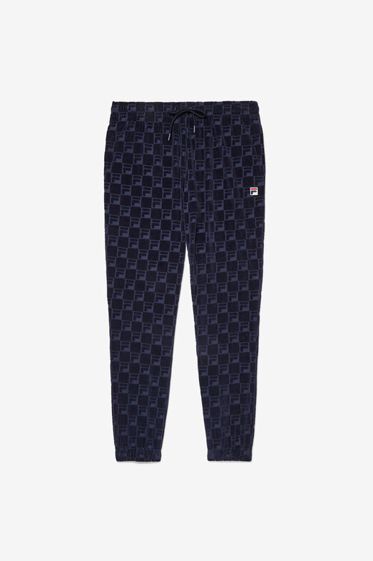 JACQUARD VELOUR TRACK PANT