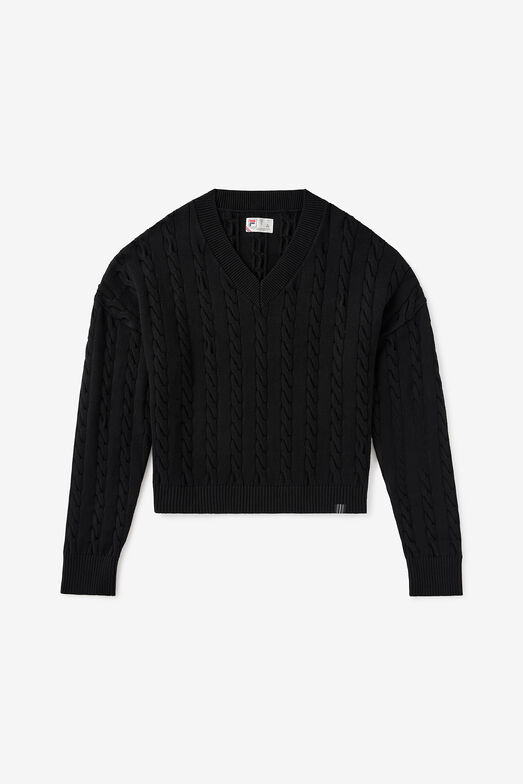 BASELINE CHNKY V-NECK SWEATER
