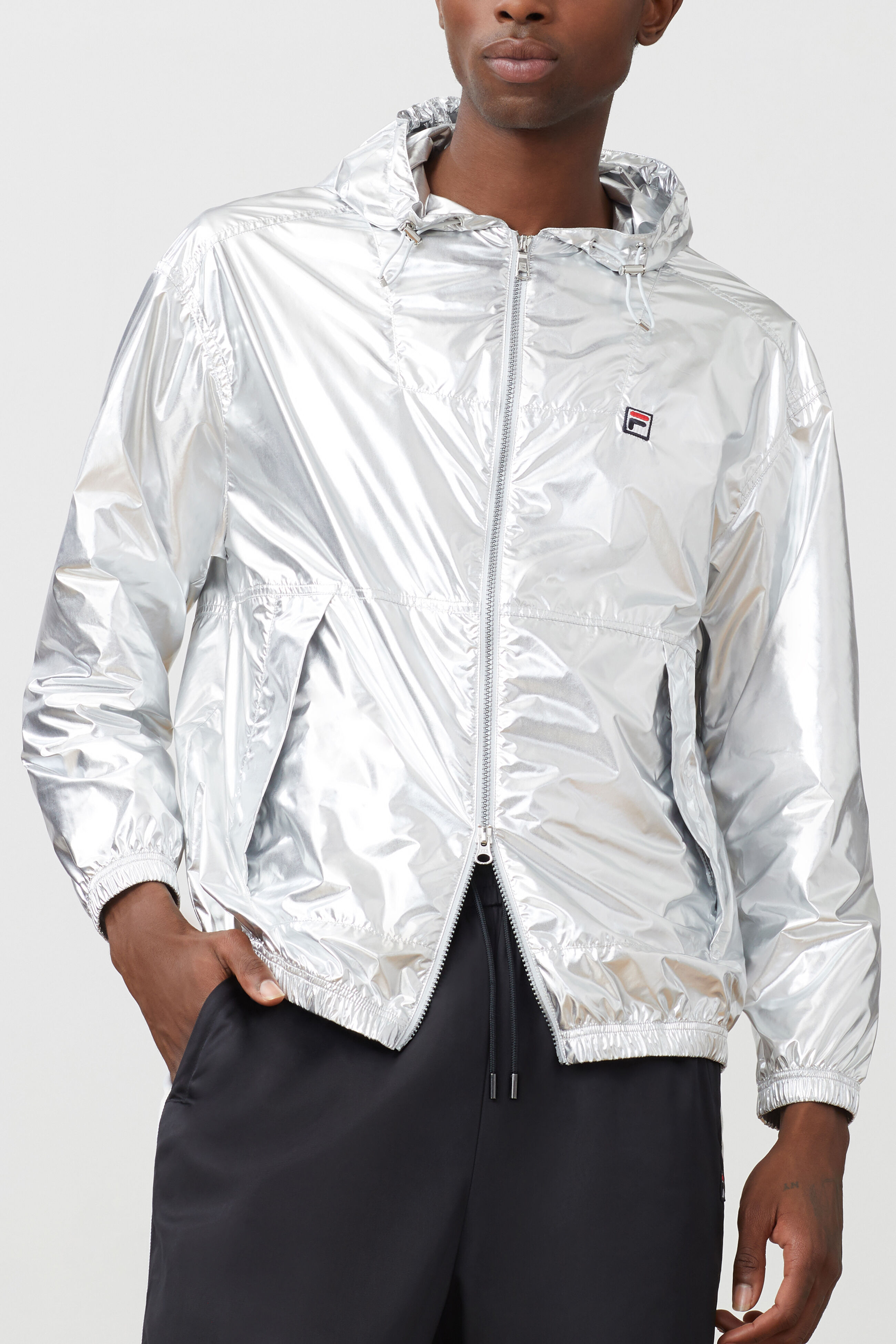 White shop fila windbreaker