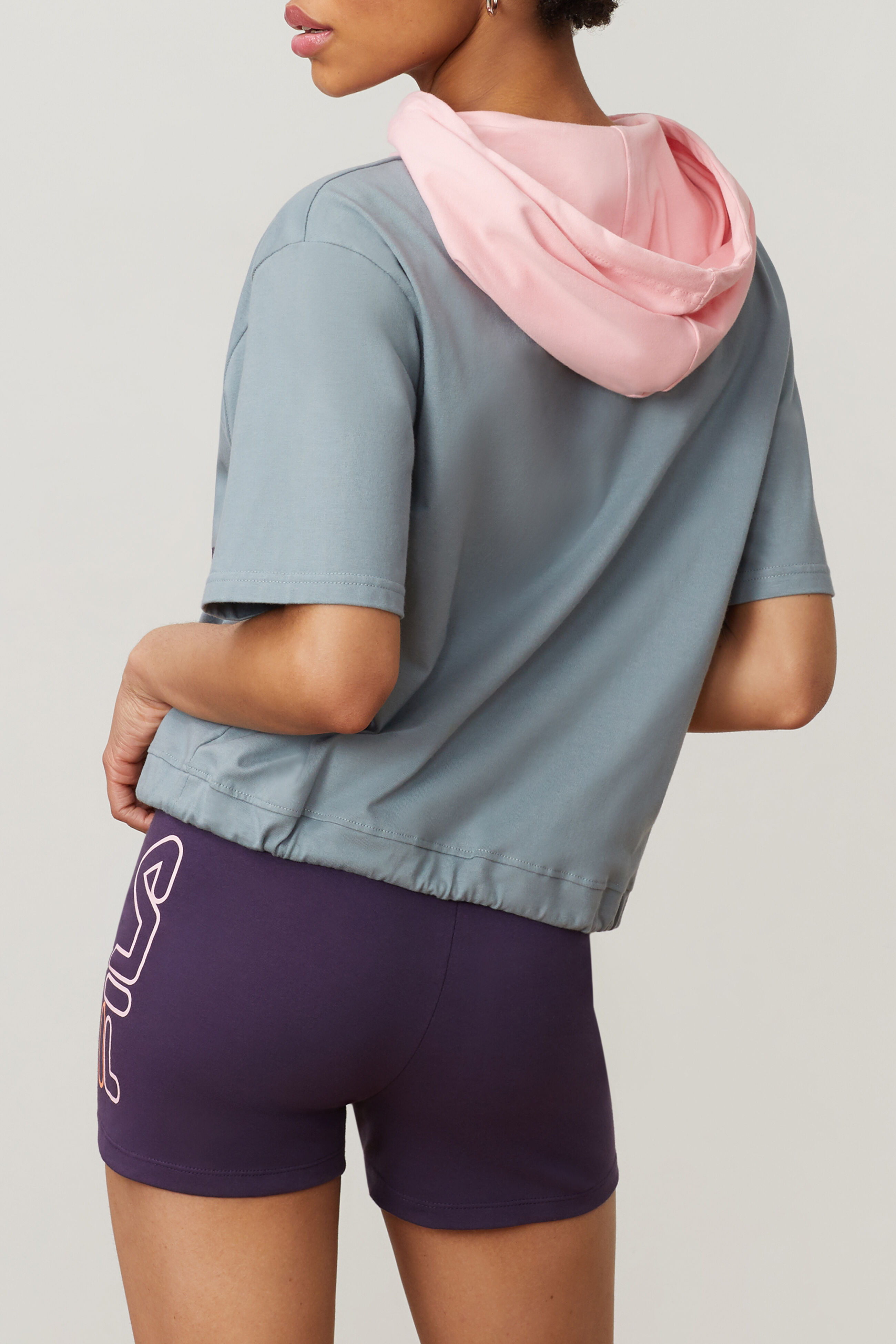 fila short sleeve hoodie