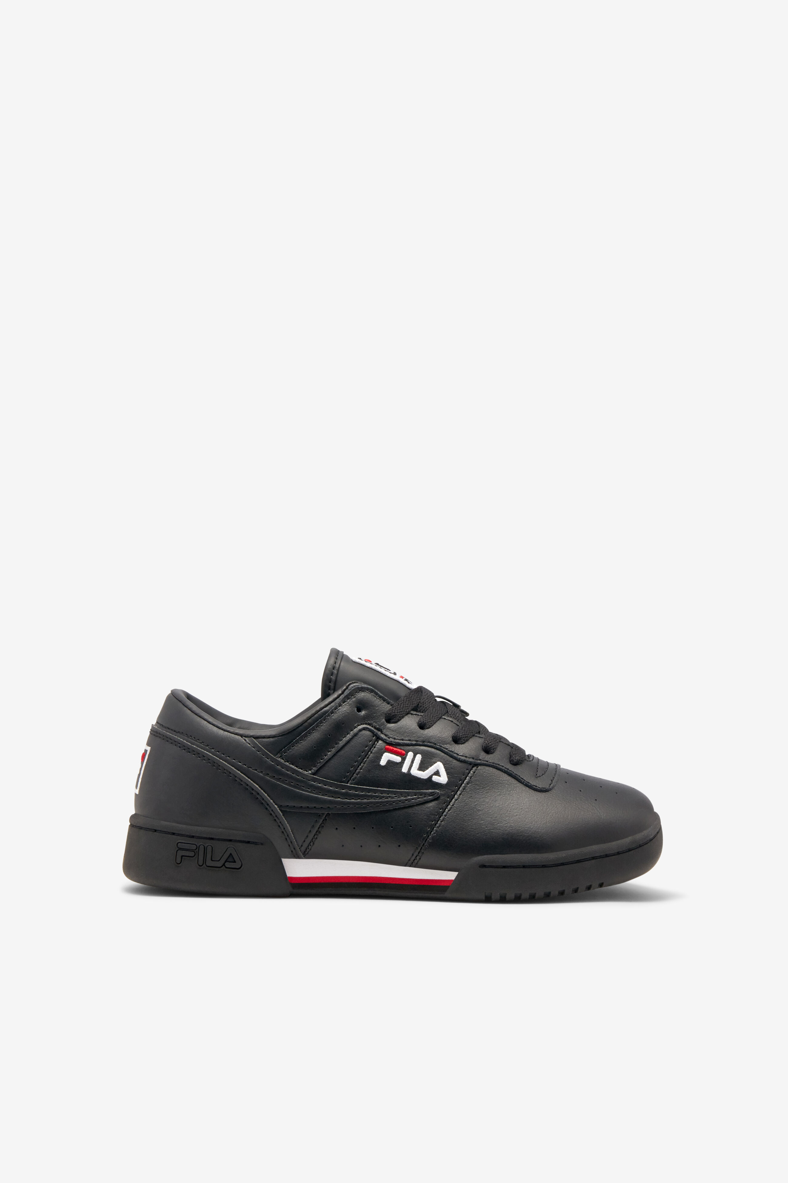 Black fila online shoes kids