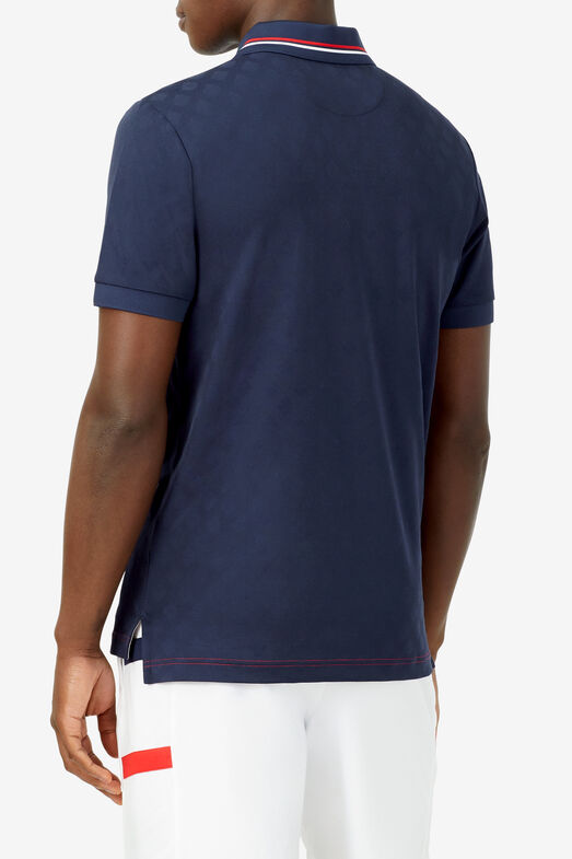 HERITAGE TENNIS JACQUARD POLO