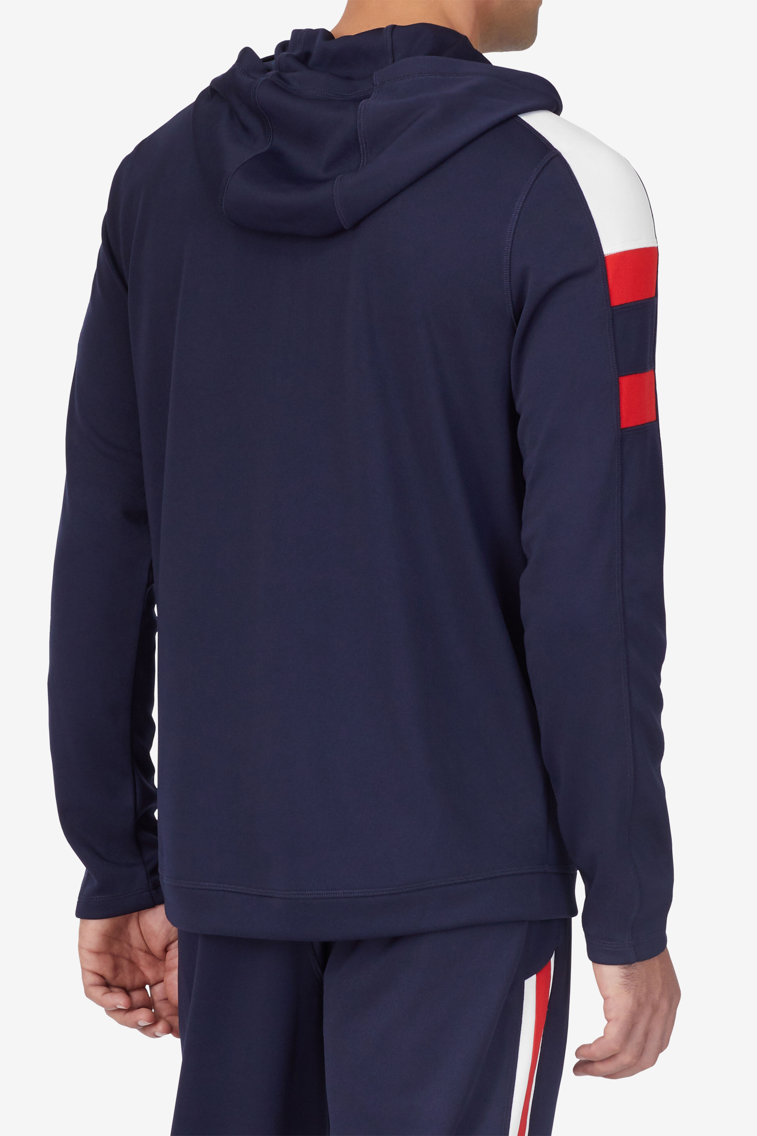 Heritage 1 4 Zip Pullover Hoodie Fila