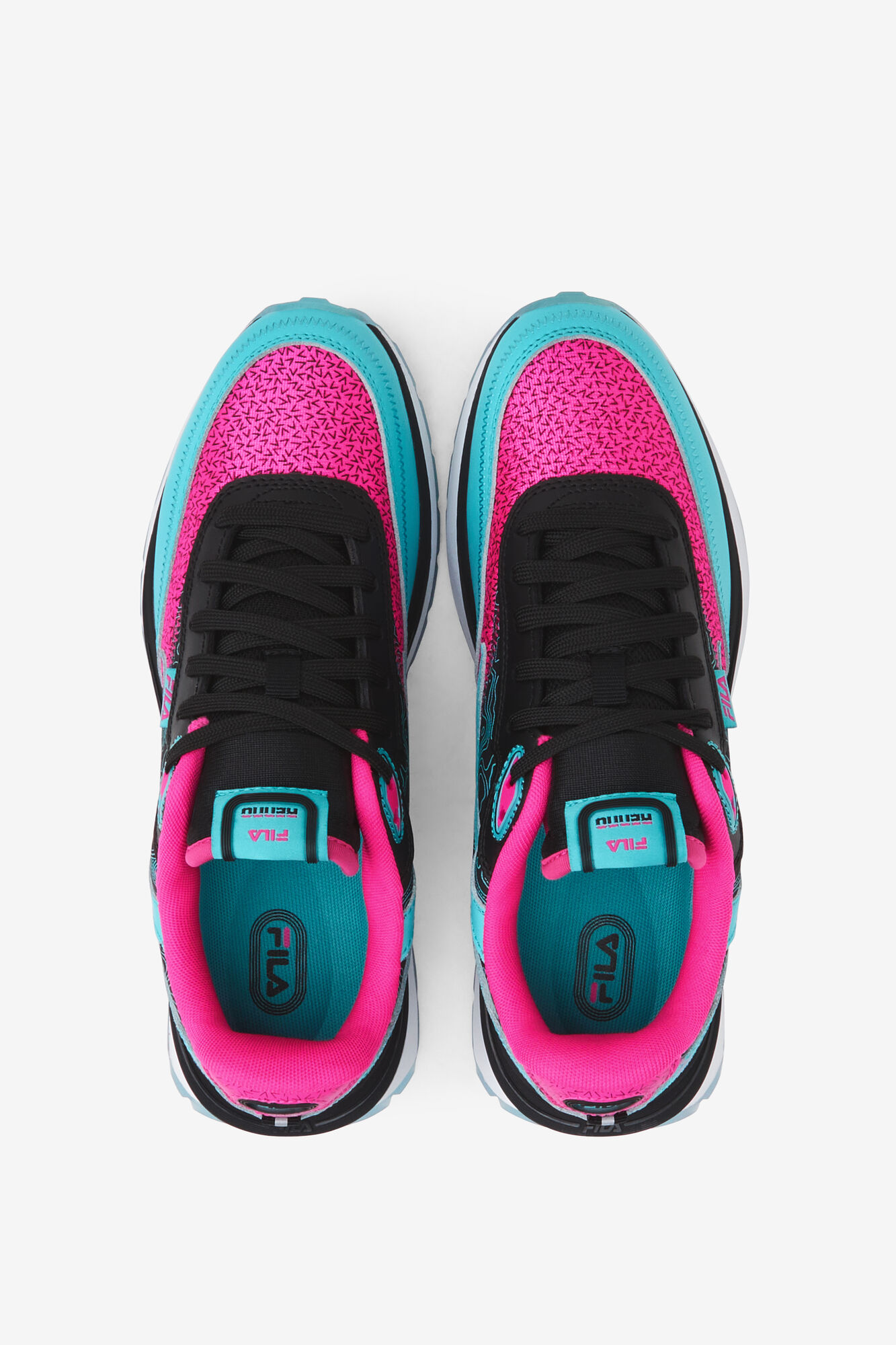 Renno Women's Pink And Blue Sneakers Fila