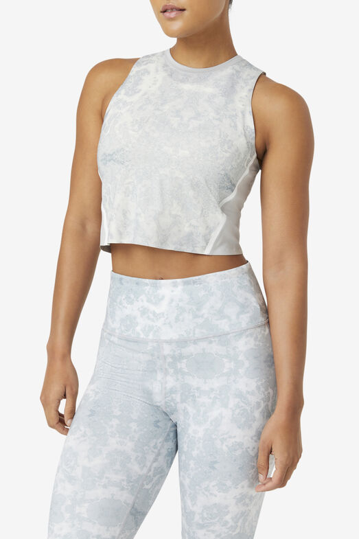 UPLIFT ATHLETIC CROP TOP/HRIS/WHT/Large